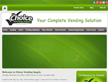 Tablet Screenshot of choicevendingsupply.com